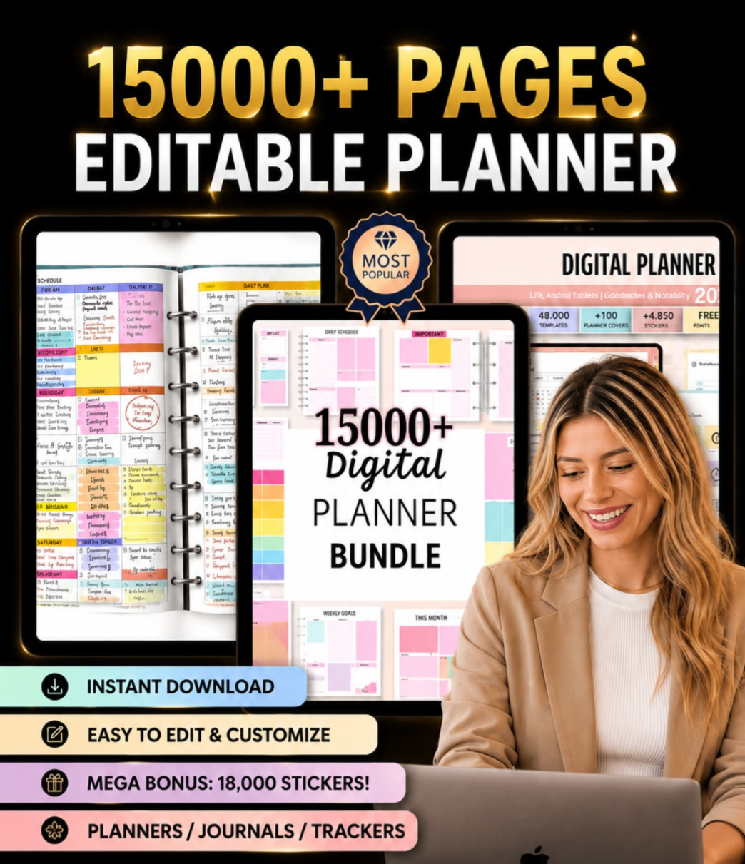 +15.000 Páginas Editables en Inglés
